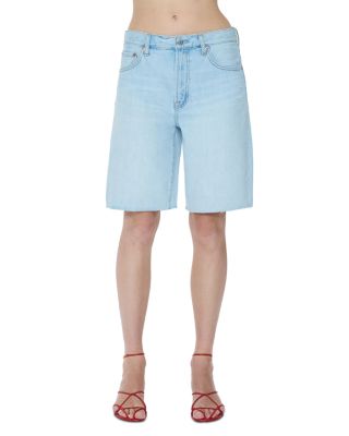 Nolan Relaxed Straight Cut Off Denim Shorts