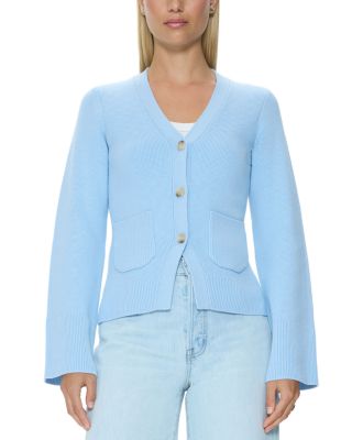 Pistola Aeron V Neck Cardigan In Blue