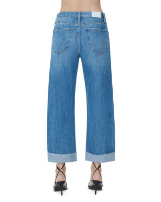 Kacey Mid Rise Cuffed Boyfriend Jeans in Laguna