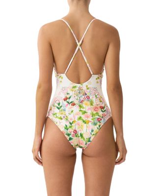 Scoop Neck One Piece Swimsuit