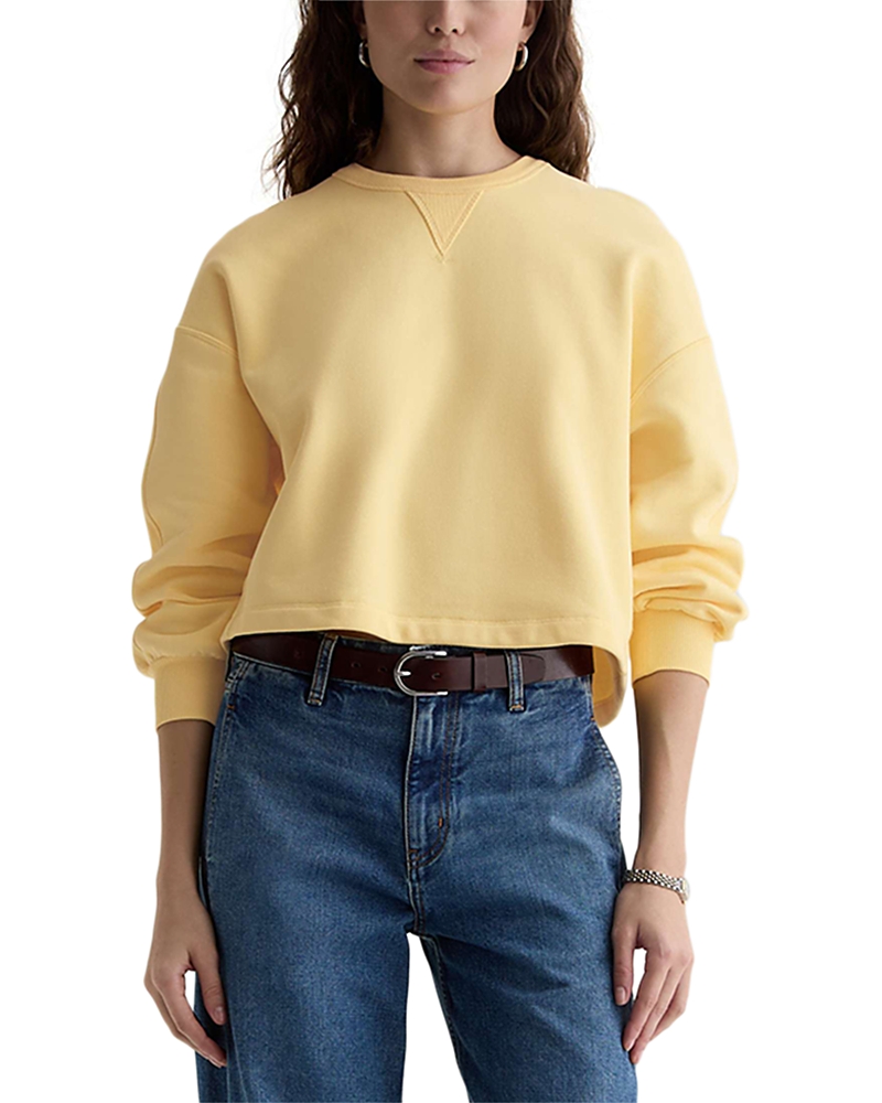 Ag Roselle Crewneck Cropped Sweatshirt