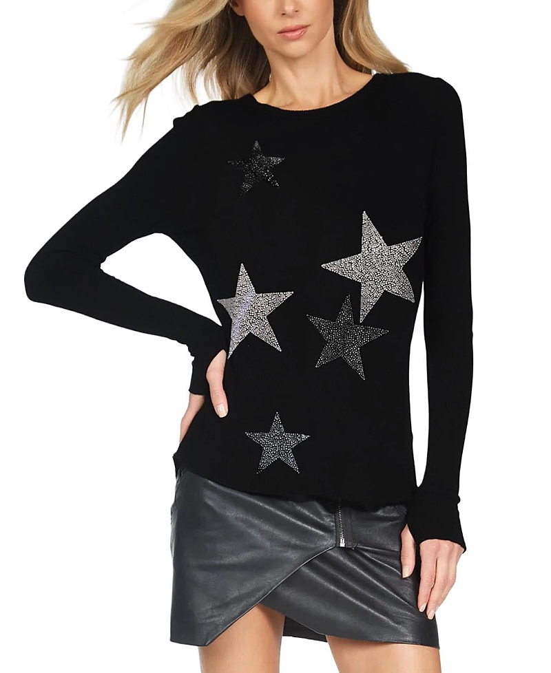 Lauren Moshi McKinley X Crystal Multi Stars Top