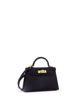 Kelly 20 Handbag Black Epsom with Gold Hardware