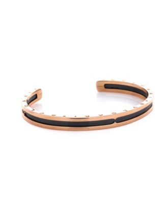  B.Zero1 Cuff Bracelet 18K Rose Gold and Stainless Steel