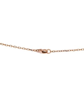  Love Interlocking Pave Necklace 18K Rose Gold and Diamonds, 16"