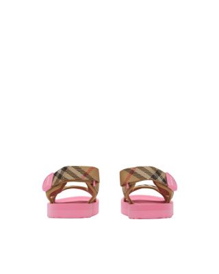 Unisex Check Sandals - Toddler, Little Kid