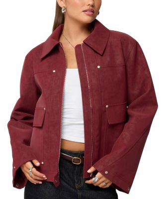 Annabelle Oversized Faux Suede Jacket