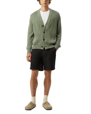 Acid Wash Cardigan Sweater