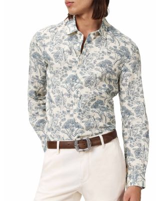 Slim Fit Skull Tree Graphic Shirt