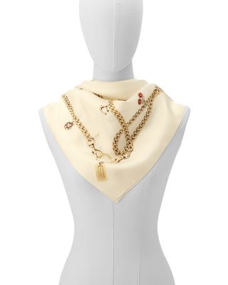 Charms Printed Silk Square Scarf