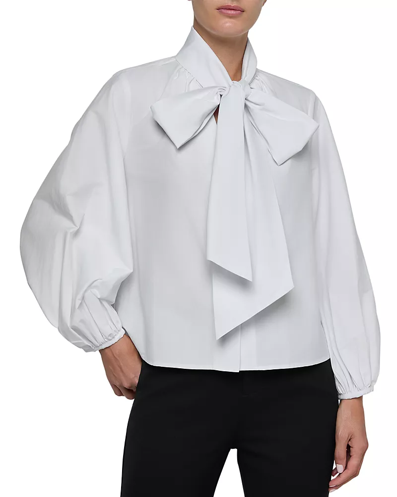 L'Agence Deon Tie Neck Blouse
