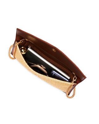 Raffia Envelope Bag