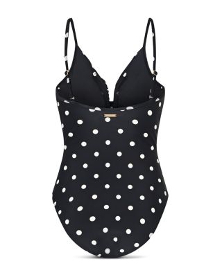 V Wire One Piece Swimsuit