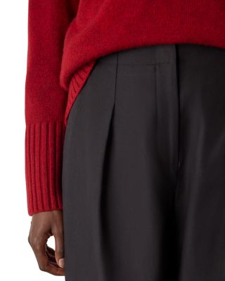 Pleat Front Barrel Pants