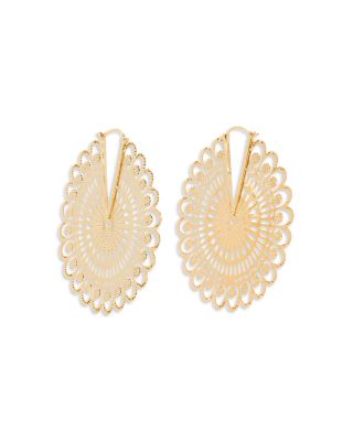 Diya Filigree Hoop Earrings 