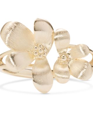 Anya Flower Open Bangle Bracelet