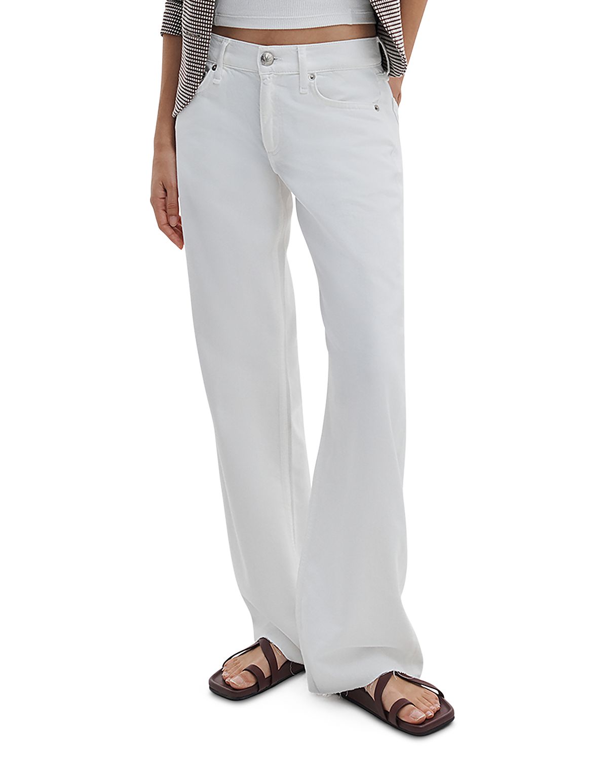 rag & bone Saige High Rise Straight Jeans