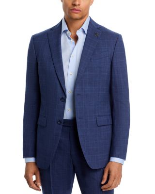 Slim Fit Tonal Plaid Suit Jacket
