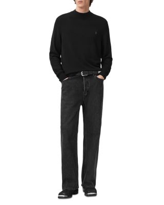 Kilburn Wool & Nylon Regular Fit Mock Neck Sweater