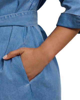 Agnes 3/4 Sleeve Denim Dress