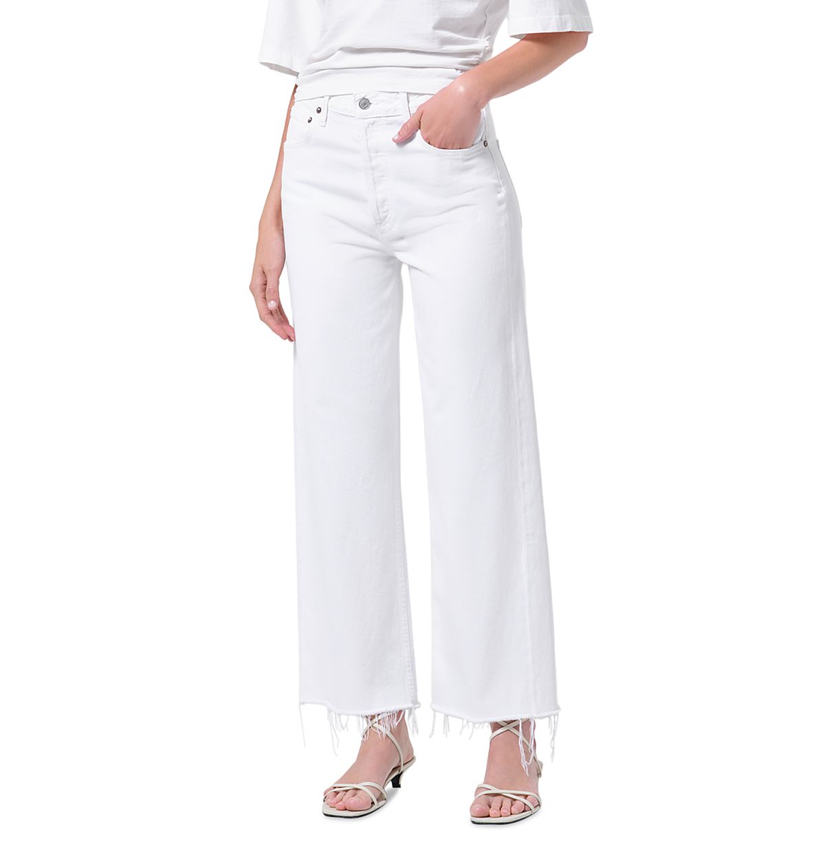 Agolde Ren High Rise Wide Leg Jeans