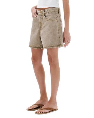 Walker High Rise Jean Shorts in Driftwood