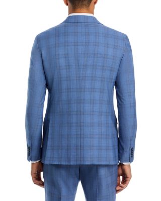 Slim Fit Plaid Suit Jacket