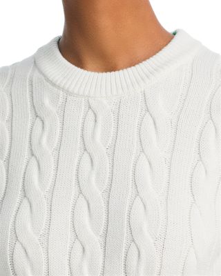 Cable Knit Cap Sleeve Sweater