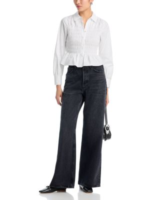 Bradshaw Smocked Peplum Blouse