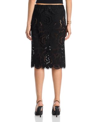 Pull On Midi Pencil Skirt