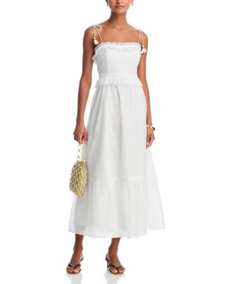 Ruffle Lace Midi Dress - Exclusive