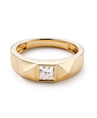 Solid Yellow Gold Lab-Grown Diamond Equinox Ring