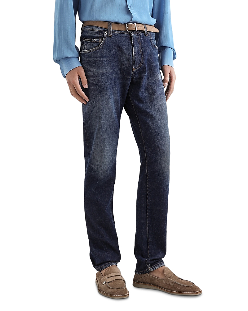 Dolce & Gabbana Slim Fit Jeans in Dark Blue