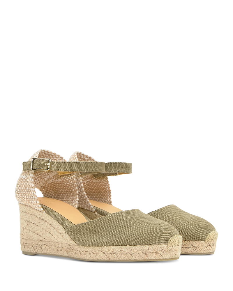 Castaã±er Women's Carol Espadrille Wedge Pumps In Green