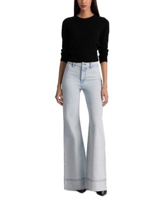 Gorgeous High Rise Flare Jeans in Darla Light Indigo
