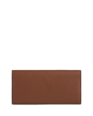 T-Lock Leather Wallet in Dark Brown