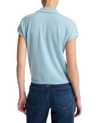 Cashmere & Silk Polo Sweater