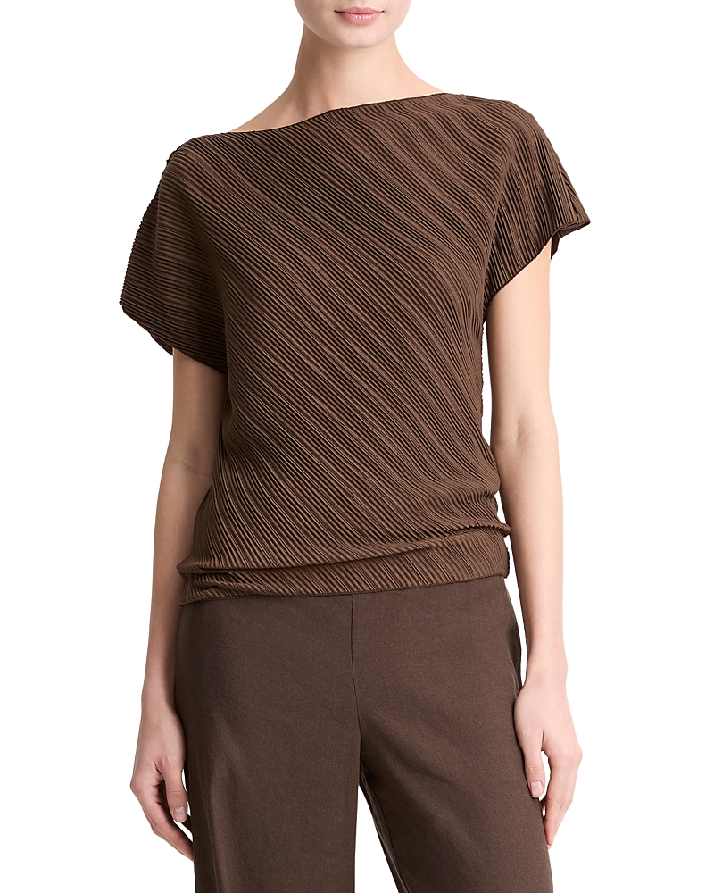 Vince Directional Pleated Top
