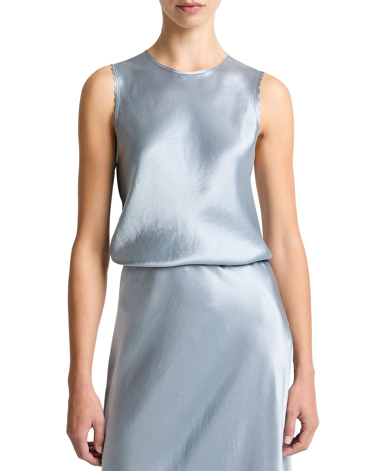 Vince Scallop Trim Top