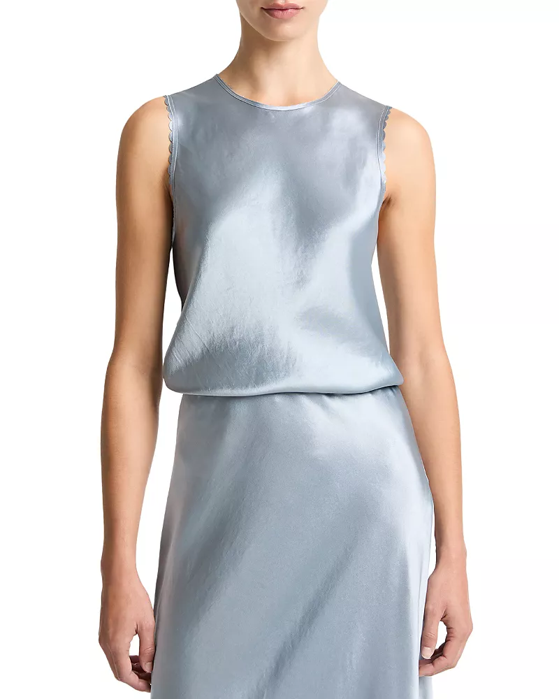 Vince Scallop Trim Top