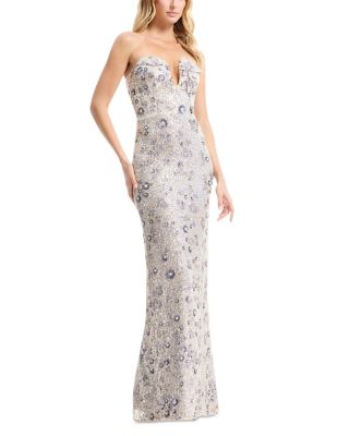 Teresa Bustier Sheath Gown