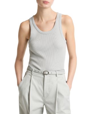 Ribbed Scoop Neck Tank