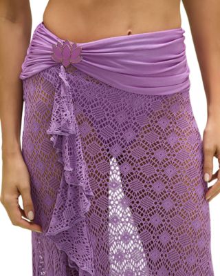 Ruffle Maxi Skirt Swim Cover-Up