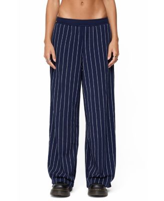 Mercer Pinstripe Wide Leg Sweatpants