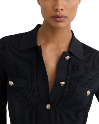 Harri Stitch Button Detail Knitted Top