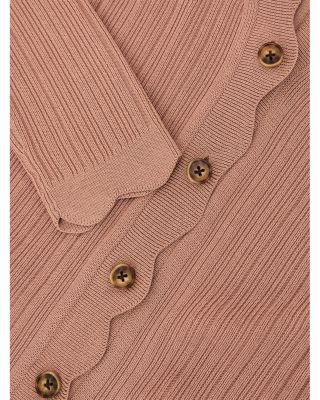 Vinny Scallop Detail Cardigan 