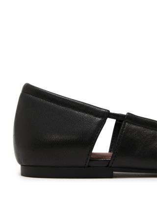 Women's Leona Cutout Leather Ballet Flats