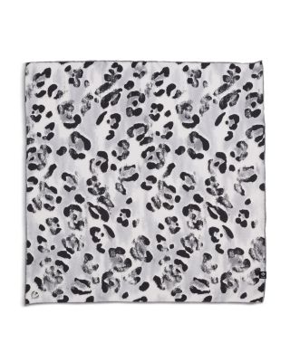 Animal Print Silk Square Scarf