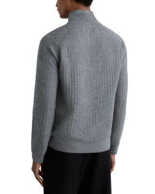 Aldershot Half Zip Funnel Textured Jumper Sweater