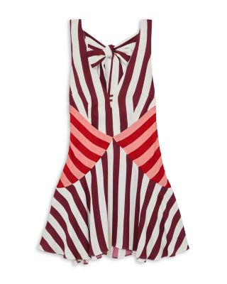 Esme Printed Stripe Flippy Dress